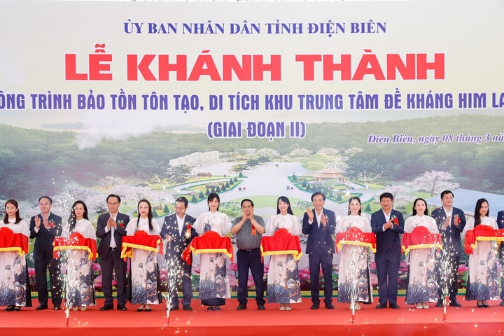 Thủ tướng Phạm Minh Chính dự lễ khánh thành dự án bảo tồn, tôn tạo di tích Him Lam