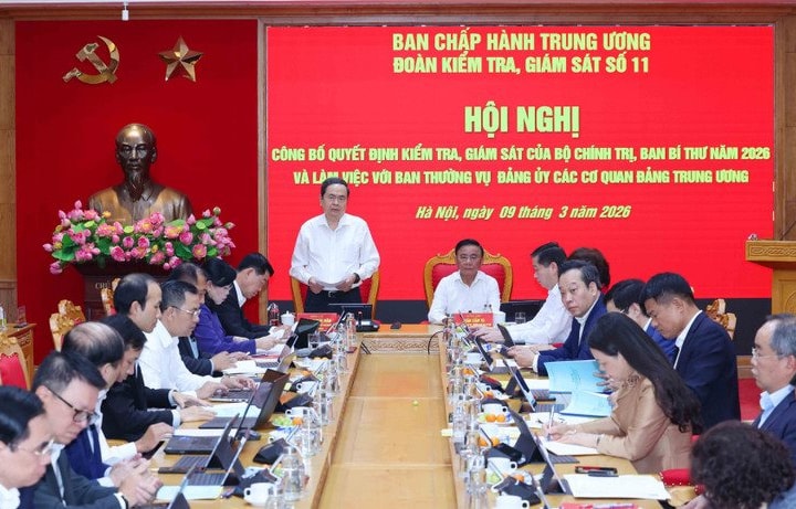 Triển khai quyết định kiểm tra, giám sát đối với Ban Thường vụ Đảng ủy các cơ quan Đảng Trung ương