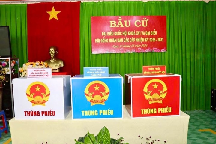 Hội thi trang trí điểm bầu cử đẹp, lan tỏa khí thế ngày hội toàn dân