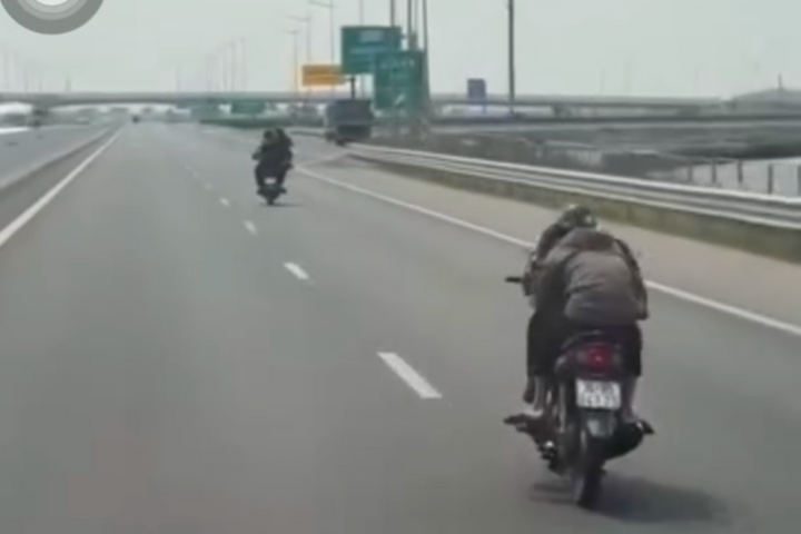 6 thiếu niên đi mô tô vào cao tốc Hải Phòng - Móng Cái bị xử lý