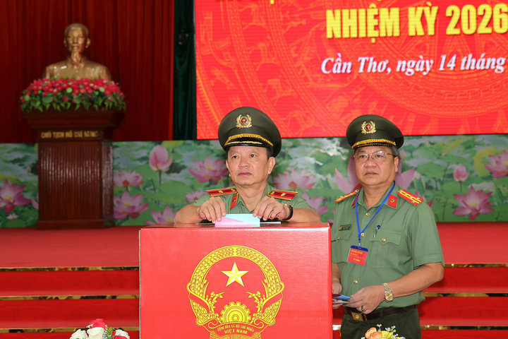 Công an TP Cần Thơ tổ chức bầu cử sớm bảo đảm nhiệm vụ ANTT