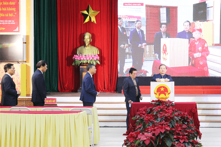 Tính đến trưa ngày 15/3, Bắc Ninh có hơn 78% cử tri tham gia bỏ phiếu
