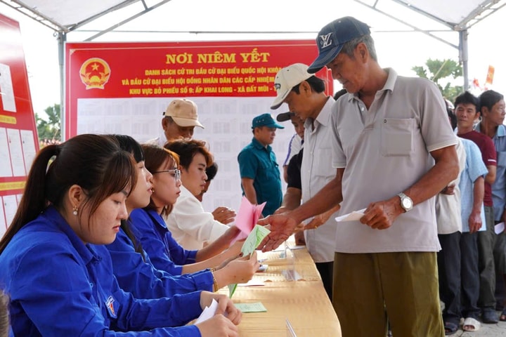 Cà Mau: Cử tri tham gia bỏ phiếu đạt 99,94%