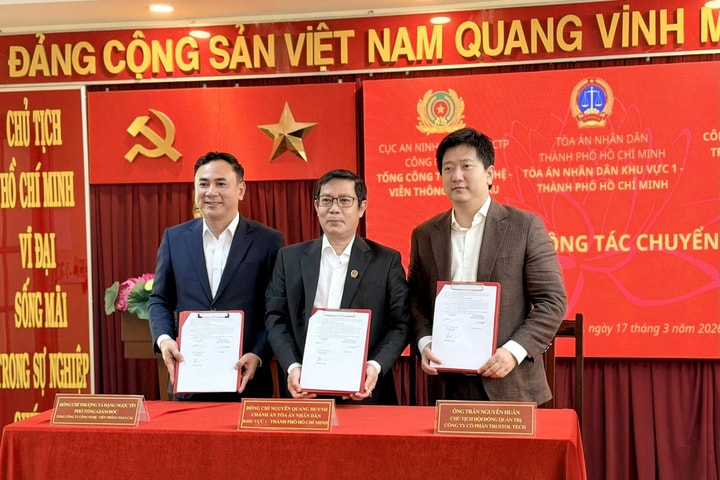 TAND khu vực 1 – TP.HCM ký kết thỏa thuận hợp tác hoàn thiện mô hình Tòa án điện tử