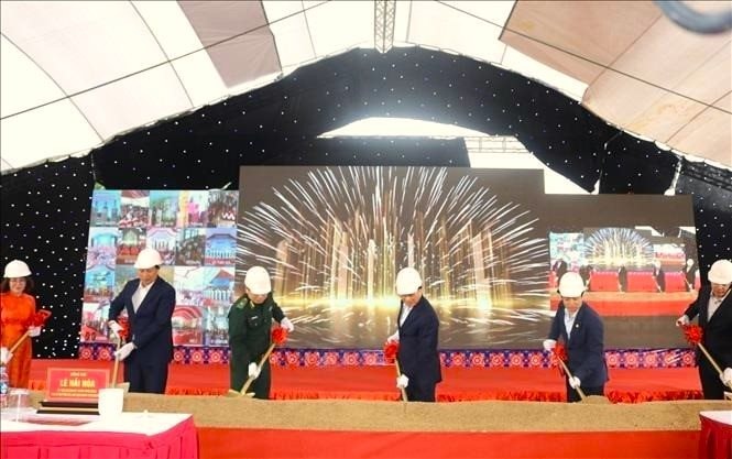 Cao Bằng khởi công trường nội trú liên cấp Xuân Trường, tăng tốc đầu tư giáo dục vùng biên