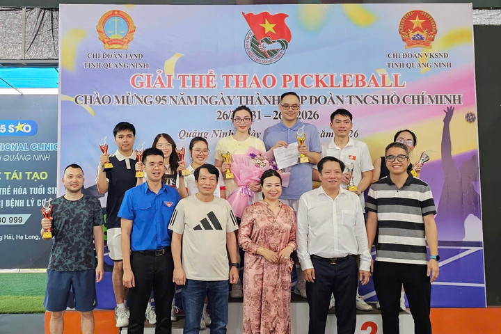 Sôi nổi giao lưu Pickleball chào mừng 95 năm Ngày thành lập Đoàn