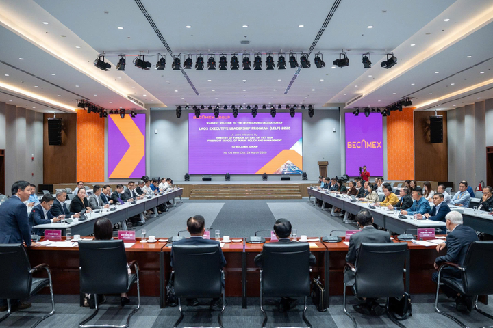 Khảo sát Tập đoàn Becamex, đoàn lãnh đạo cấp cao Lào đánh giá cao mô hình phát triển tích hợp công nghiệp - đô thị - dịch vụ