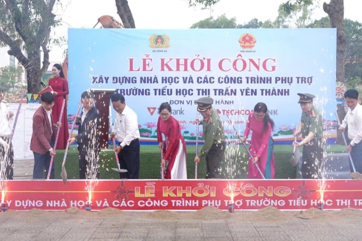 Bộ Công an khởi công xây dựng Trường Tiểu học hơn 70 tỷ đồng tại Nghệ An