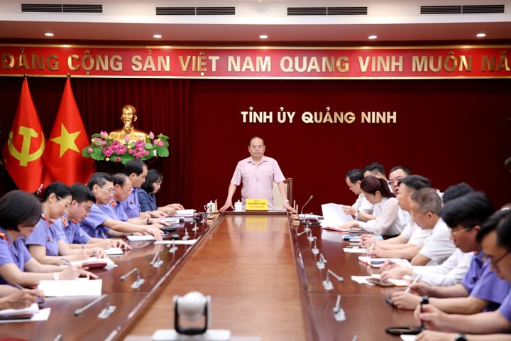 Bí thư Tỉnh ủy Quảng Ninh làm việc với Tòa án và Viện kiểm sát tỉnh