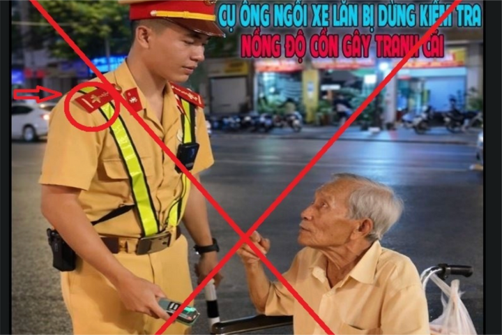 Cảnh giác luận điệu xuyên tạc pháp luật giao thông và hình ảnh lực lượng công an