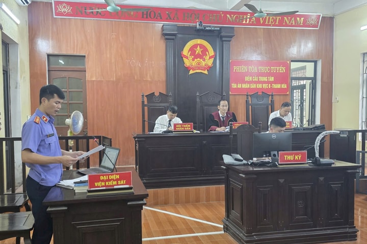 TAND khu vực 8 tỉnh Thanh Hóa tổ chức thành công 5 phiên tòa rút kinh nghiệm trực tuyến