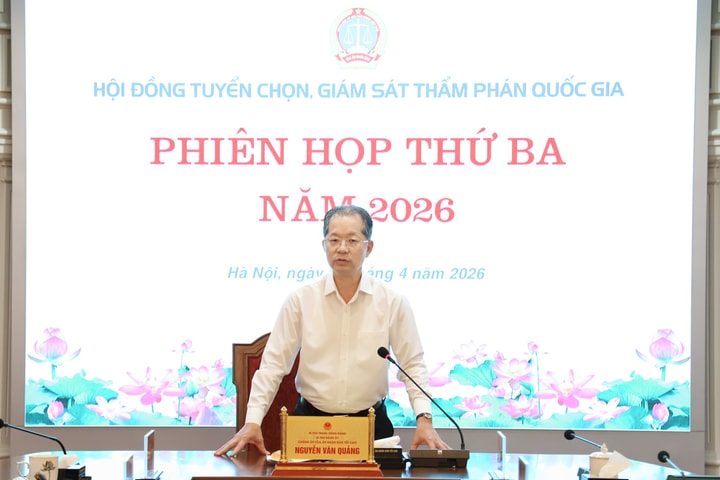 Chánh án Nguyễn Văn Quảng chủ trì phiên họp Hội đồng tuyển chọn, giám sát Thẩm phán quốc gia