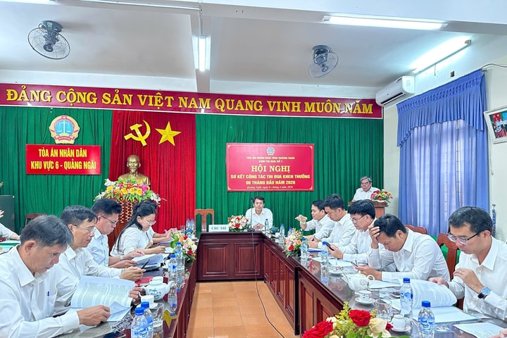 Cụm thi đua số I - TAND tỉnh Quảng Ngãi sơ kết công tác thi đua