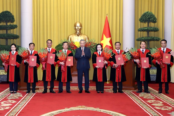 Tổng Bí thư, Chủ tịch nước Tô Lâm trao quyết định bổ nhiệm Thẩm phán TANDTC, Phó Chánh án TANDTC