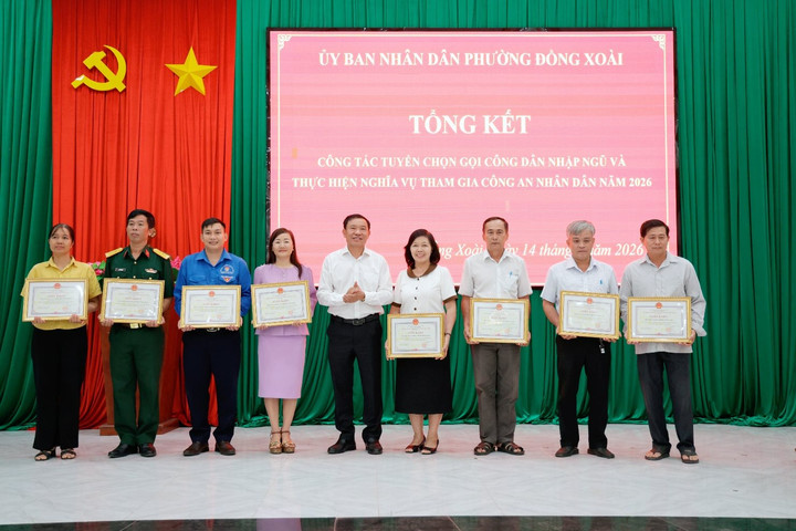 Phường Đồng Xoài tổng kết công tác tuyển chọn công dân nhập ngũ