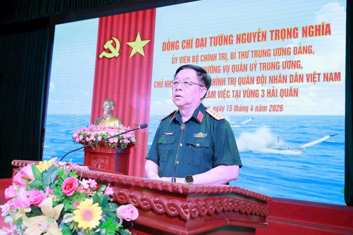 Đại tướng Nguyễn Trọng Nghĩa thăm và làm việc tại Vùng 3 Hải quân