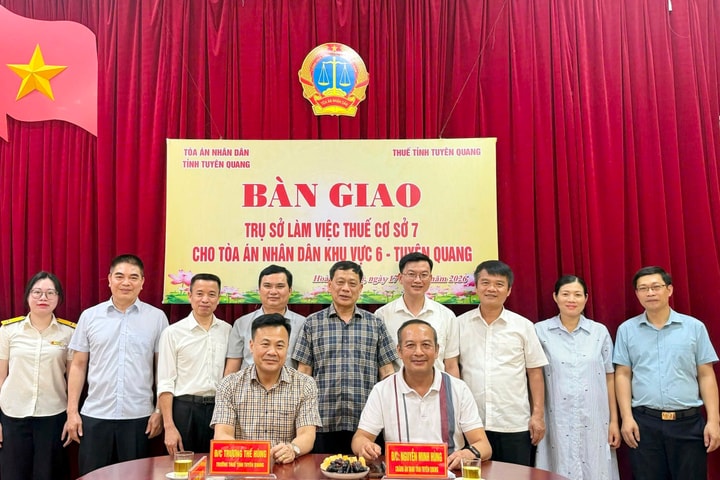 TAND khu vực 6 - Tuyên Quang tiếp nhận trụ sở Thuế cơ sở 7