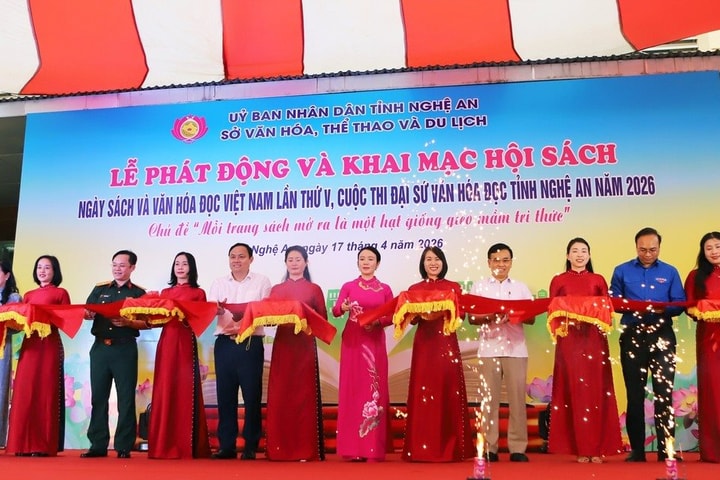 Nghệ An sôi nổi hưởng ứng Ngày Sách và Văn hóa đọc Việt Nam 2026