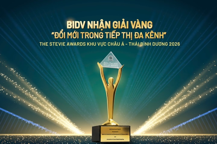 BIDV đạt giải Vàng The Stevie Awards