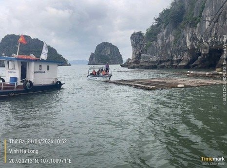 Liên tiếp phát hiện 4 vụ nuôi trồng trái phép trên Vịnh Hạ Long