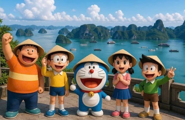 Vịnh Hạ Long xuất hiện trong tập đặc biệt Doraemon về du lịch Việt Nam