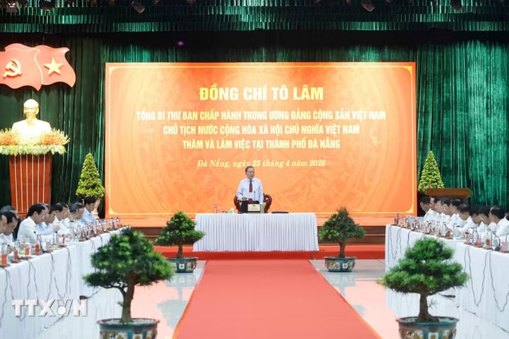 Tổng Bí thư, Chủ tịch nước Tô Lâm: Xây dựng Đà Nẵng thành một cực tăng trưởng lớn