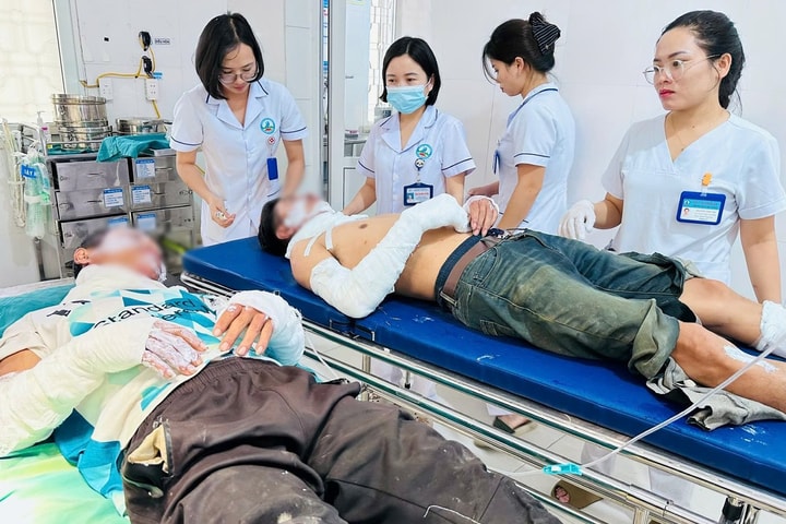 Dùng gas thui thịt, hai người bỏng nặng