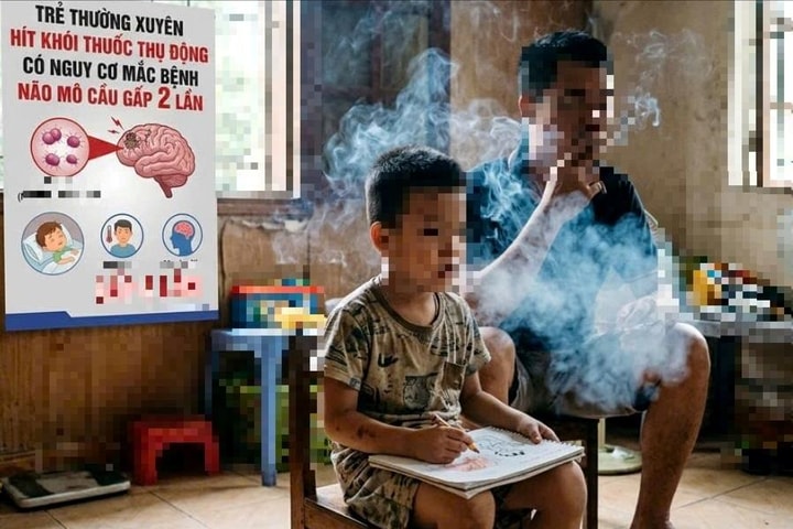 Trẻ thường xuyên hít khói thuốc thụ động có nguy cơ mắc bệnh não mô cầu cao gấp 2 lần
