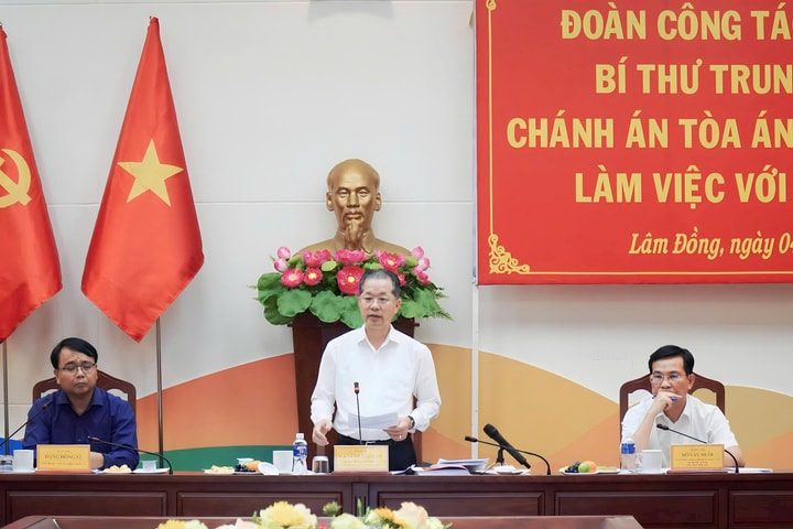 Bí thư Trung ương Đảng, Chánh án TANDTC Nguyễn Văn Quảng: Lâm Đồng cần sớm hoàn thiện quy hoạch tổng thể