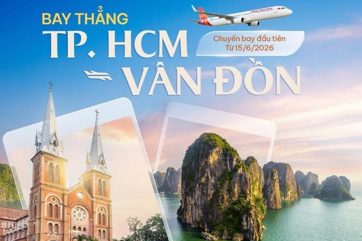 Khai thác đường bay thẳng Vân Đồn - TP. Hồ Chí Minh từ 15/6