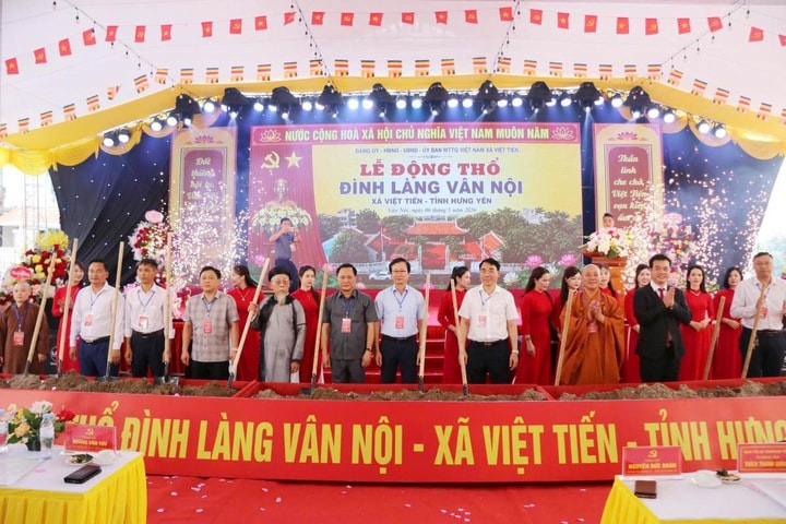 Hưng Yên: Động thổ xây dựng đình làng, mở rộng Đền thờ và nhà tưởng niệm thân mẫu Bác Hồ