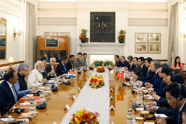 Tổng Bí thư, Chủ tịch nước Tô Lâm hội đàm với Thủ tướng Ấn Độ Narendra Modi