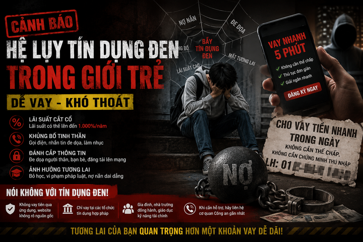 Từ “vay nhanh 5 phút” đến vòng xoáy nợ nần