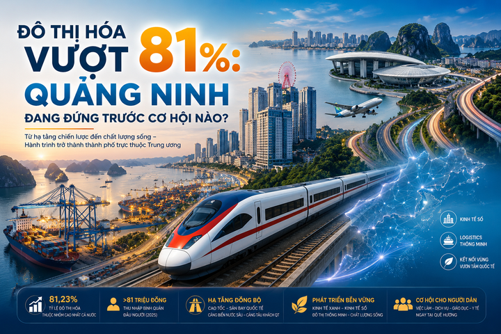 Đô thị hóa vượt 81%, Quảng Ninh đang đứng trước cơ hội nào?