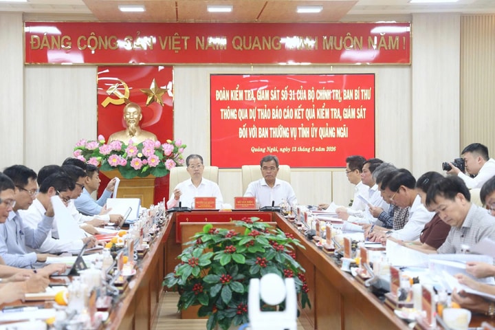 Thông qua dự thảo báo cáo kết quả kiểm tra, giám sát