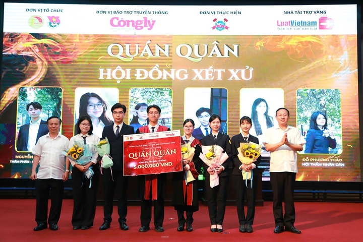 Bản lĩnh sinh viên Học viện Tòa án tại chung kết “Justice And Judgement 2026”