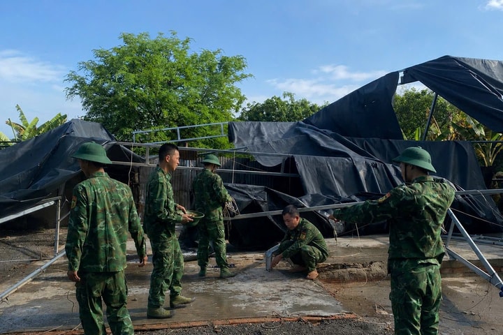 BĐBP Đắk Lắk hỗ trợ người dân khắc phục hậu quả thiên tai
