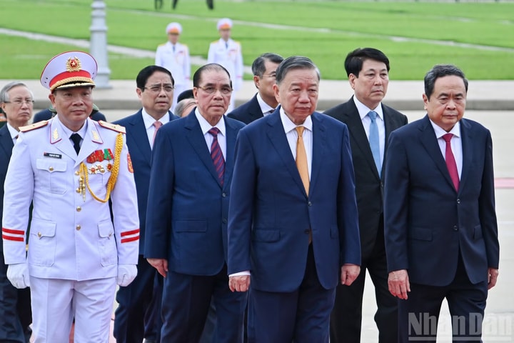 Lãnh  đạo Đảng, Nhà nước vào Lăng viếng Chủ tịch Hồ Chí Minh