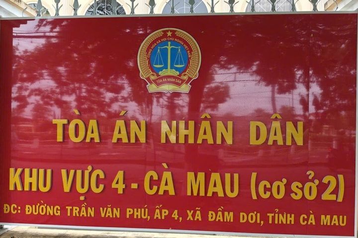 TAND khu vực 4 – Cà Mau thông báo dời trụ sở làm việc