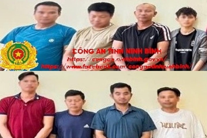 Bắt quả tang 8 đối tượng đánh bạc tại lán trại công trình