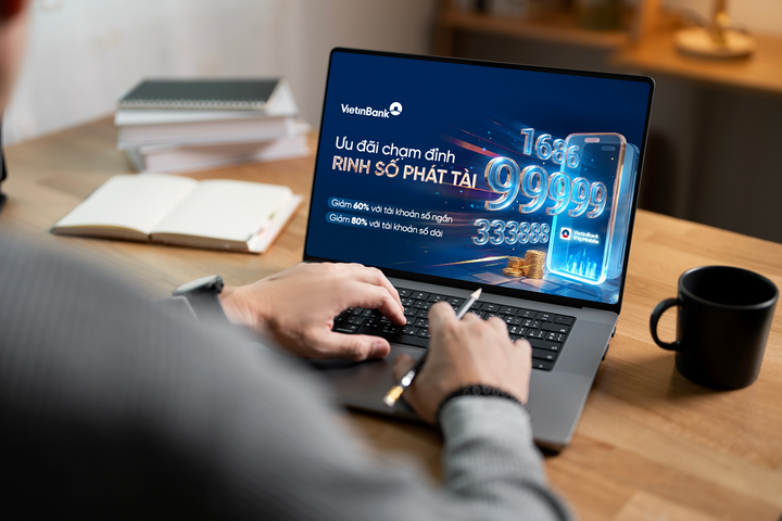 VietinBank giảm tới 80% phí tài khoản số đẹp