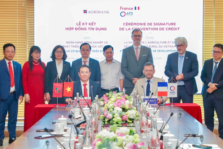 Agribank ký kết Hợp đồng tín dụng Hạn mức tài chính khí hậu với Cơ quan Phát triển Pháp