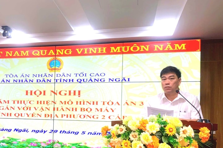 TAND hai cấp tỉnh Quảng Ngãi tổ chức bộ máy tinh gọn, hiệu quả