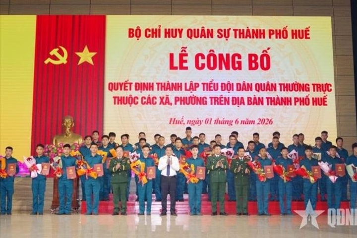 Thành lập 40 Tiểu đội dân quân thường trực tại các xã, phường ở Huế