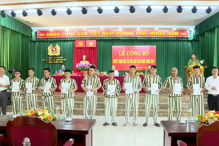 76 phạm nhân tại Trại giam Quảng Ninh được đặc xá năm 2026