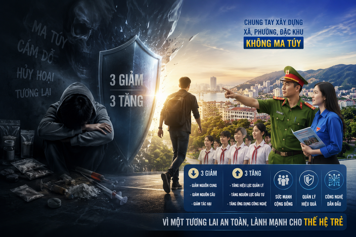 Vì sao “3 giảm, 3 tăng” được chọn trong chiến lược không ma túy của Quảng Ninh?