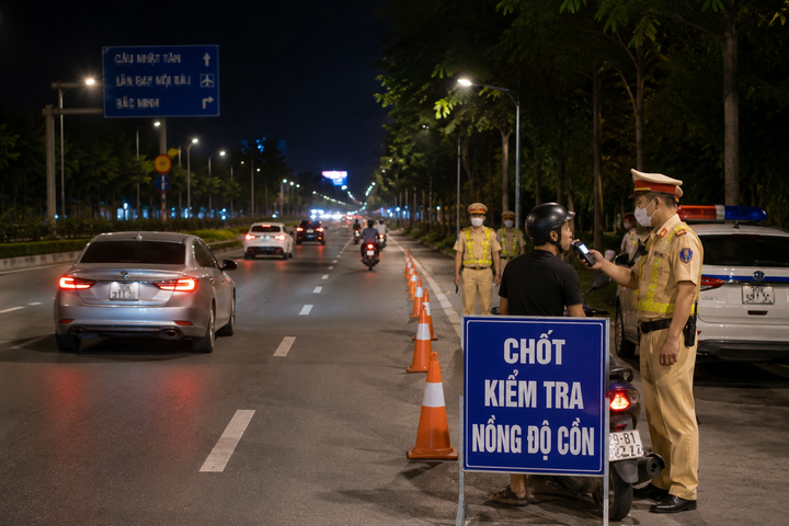 Rủi ro đối với lực lượng thực thi nhiệm vụ sau các chốt kiểm tra nồng độ cồn