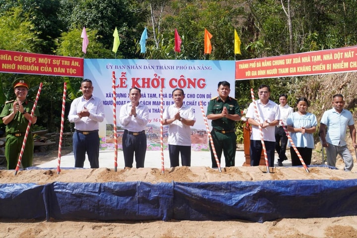 Đà Nẵng khởi công xây dựng nhà ở cho con đẻ người hoạt động kháng chiến bị nhiễm chất độc hóa học
