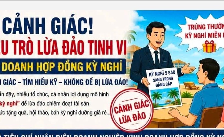 Cảnh báo chiêu lừa bán "hợp đồng kỳ nghỉ" núp bóng du lịch cao cấp