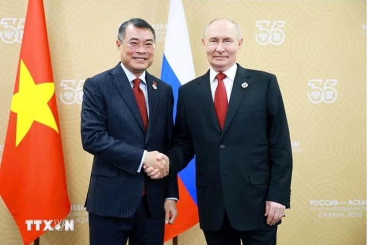 Thủ tướng Chính phủ Lê Minh Hưng hội kiến Tổng thống Nga Vladimir Putin